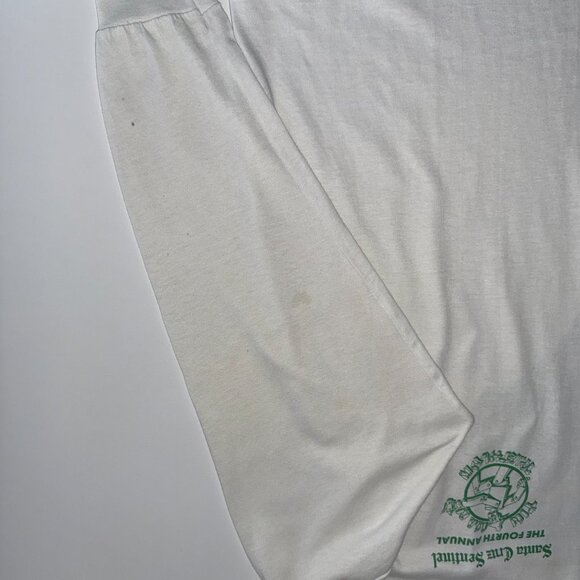 Vintage 1986 Santa Cruz Sentinel Tin Man Triathlon Long Sleeve Shirt Size Large - Picture 5 of 11